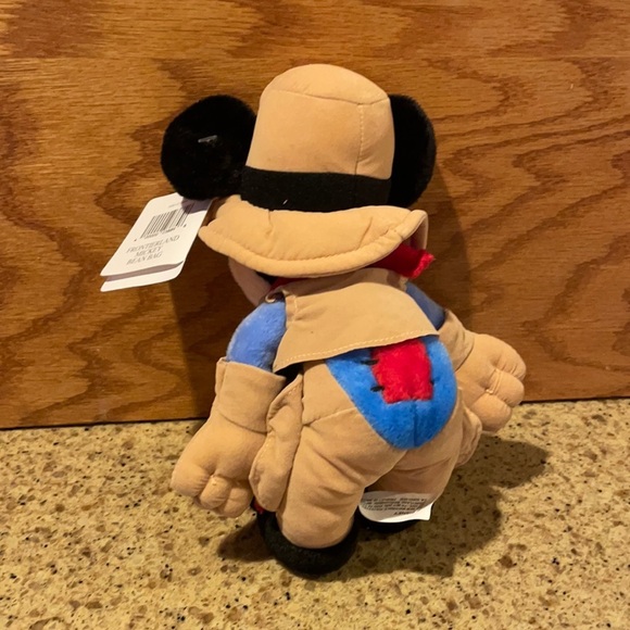 Original NWT Disney Frontierland Mickey beanie plush - Picture 4 of 6